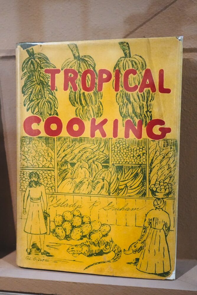 Old cook books on display at Panama Canal Museum