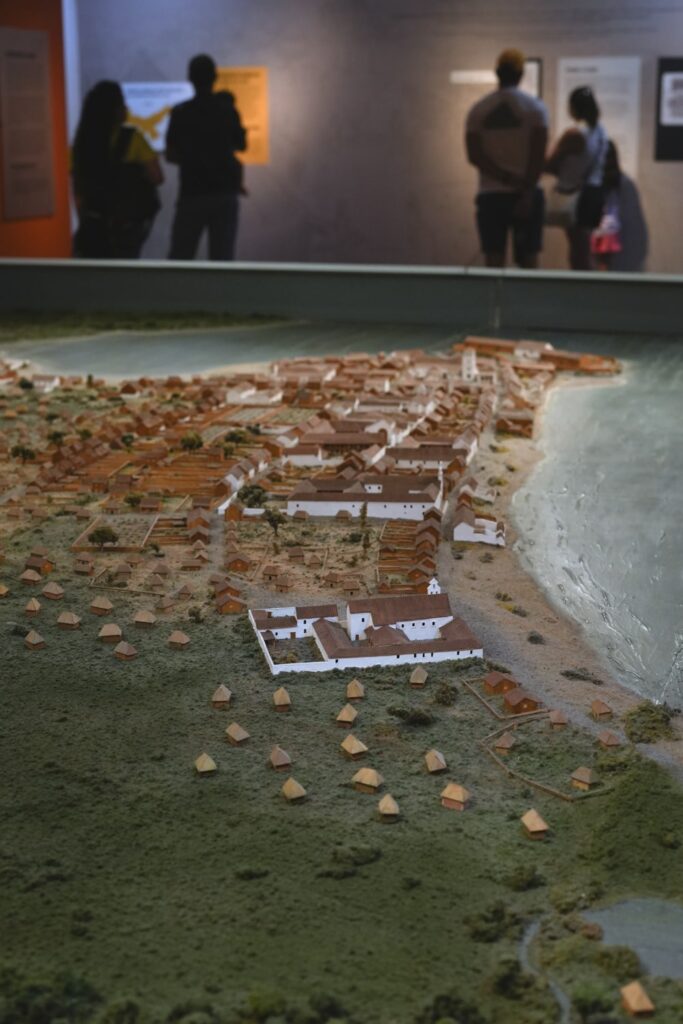 A model of what Panama City's original settlement looked like