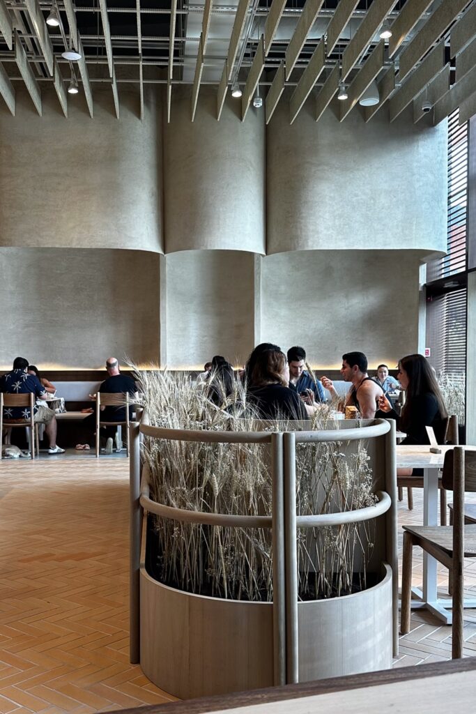 Inside a trendy cafe in Panama City