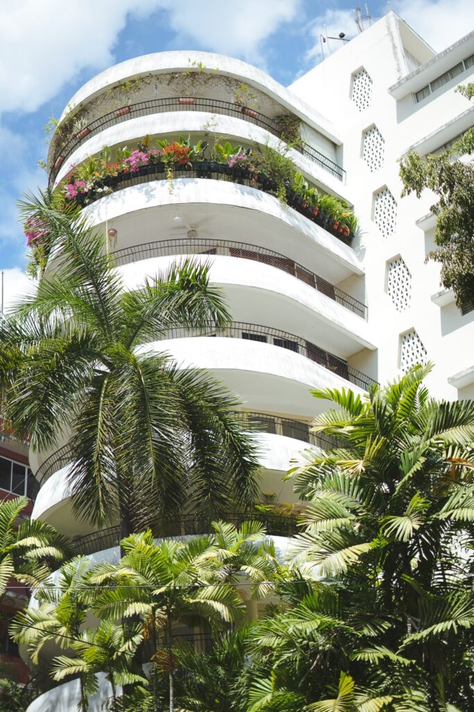 Art deco building in Cangrejo neighborhood in panama city