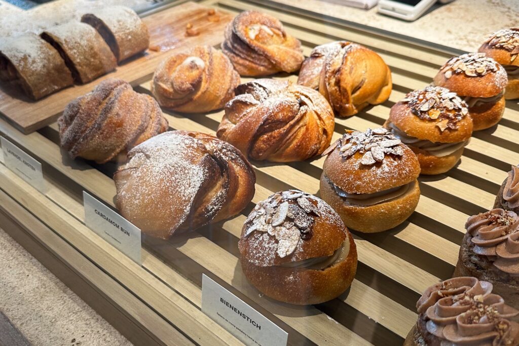 Pastries inside a cafe in Panama City